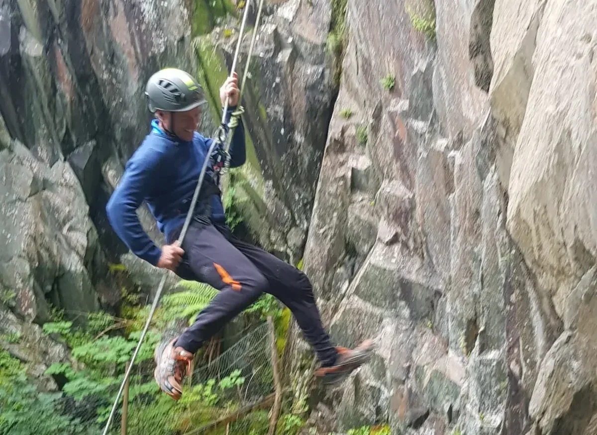 Abseiling Lake District adventure near Keswick