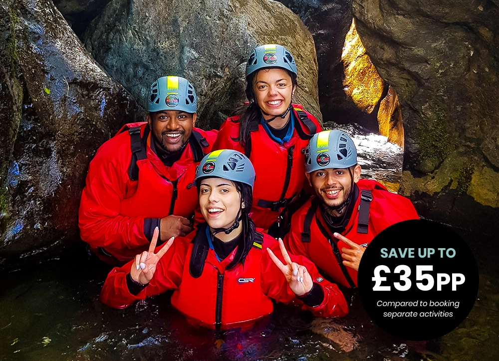 Group enjoying a Lake District adventure day with Rocqua Adventures